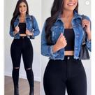 Jaqueta jeans curta