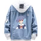 Jaqueta jeans de estilo solto Creative Design EVA Ayanami Rei Jaqueta jeans de estilo solto Creative Design EVA Ayanami Rei