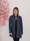 Jaqueta Jeans Feminina Basic Alongada Premium