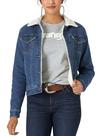 Jaqueta jeans feminina Wrangler Retro Sherpa Lined XXL Jaqueta jeans feminina Wrangler Retro Sherpa Lined XXL