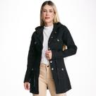 Jaqueta Jeans HNO Influencer Parka Com Capuz Preto