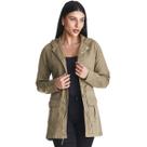 Jaqueta Jeans HNO Parka Com Capuz Caqui Premium Jaqueta Jeans HNO Parka Com Capuz Caqui Premium