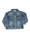 Jaqueta Jeans Infantil Strass e Perolas