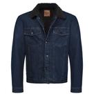 Jaqueta Jeans Masc. 100% Algodão C/ Colete De Pelo VMJA0034