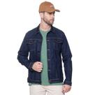 Jaqueta Jeans Masculina Amaciada Índigo Escuro Jaqueta Jeans Masculina Amaciada Índigo Escuro