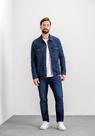Jaqueta jeans masculina com elastano e bolsos lunender 68375