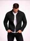 Jaqueta Jeans Masculino Slim Black Estilosa E Casual 0689