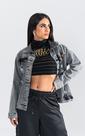 Jaqueta jeans maxi hero labellamafia