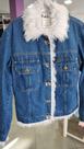 Jaqueta jeans peluciana trich Tam: G