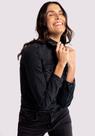 Jaqueta Jeans Preta com Strass Bolso Interno Lunender 20865
