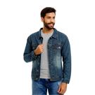 Jaqueta jeans rock&soda azul escuro masculina