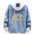Jaqueta jeans Sanmu Spongebob Squarepants Digital Print