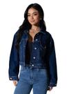 Jaqueta Jeans Sawary - 282487 - Azul médio M Jaqueta Jeans Sawary - 282487 - Azul médio M