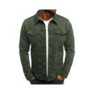 Jaqueta Jeans Slim Fit Masculina Hip-Hop Streetwear Casual Algodão Clássica Estilo Cowboy Marca