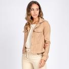 Jaqueta Jeans tipo Moletom Bloom Classica Caqui Chique