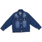 Jaqueta Jeans Unissex Mania Kids Lavagem Escura