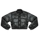 Jaqueta Juvenil Look Jeans Puff Metalizada