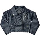 Jaqueta Juvenil material sintético Meninas Elegante Moderno Casaco CMKids