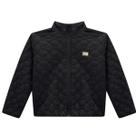 Jaqueta Kukie Puffer Em Nylon Coração Preto Inverno
