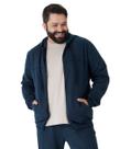 Jaqueta Masc. C/ Capuz E Bolso Plus Size Moletom Malwee