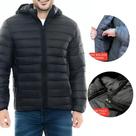 Jaqueta Masculina Bobojaco Impermeável Puffer Corta Vento Nylon Capuz