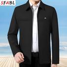 Jaqueta Masculina Casual De Cor Sólida, Corte Solto, Casaco Formal Para Escritório, Primavera E