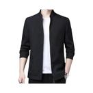 Jaqueta Masculina Casual De Cor Sólida, Corte Solto, Casaco Formal Para Escritório, Primavera E