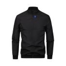 Jaqueta Masculina Casual de Cor Sólida - Primavera/Outono - Gola de Beisebol Jaqueta Masculina Casual de Cor Sólida - Primavera/Outono - Gola de Beisebol