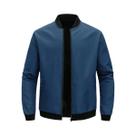 Jaqueta Masculina Casual de Cor Sólida - Primavera/Outono - Gola de Beisebol