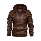 Jaqueta Masculina Casual De Couro PU Para Motociclistas, Estilo Outono, Tamanho Europeu, Nova