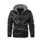 Jaqueta Masculina Casual De Couro PU Para Motociclistas, Estilo Outono, Tamanho Europeu, Nova