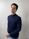 Jaqueta Masculina Com Zíper Trico Blusa De Frio Listra Cor:MarsalaTamanho:M