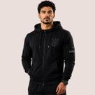 Jaqueta Masculina Corinthians All Black Com Capuz E Zíper Logo Gel 3D Confortável Premium