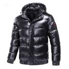 Jaqueta Masculina Cromada Blusa Bobojaco Impermeável Puffer Nylon