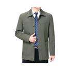 Jaqueta Masculina De Algodão Tamanho Grande, Casaco Trench Clássico Com Lapela E Botões Para