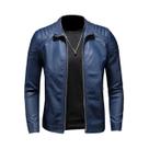 Jaqueta Masculina De Couro PU Para Motociclistas, Estilo Streetwear, Bomber Casual, Corta-Vento Para