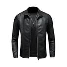 Jaqueta Masculina De Couro PU Para Motociclistas, Estilo Streetwear, Bomber Casual, Corta-Vento Para