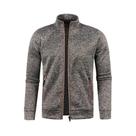 Jaqueta Masculina De Inverno Com Zíper Longo, Bloco De Cores, Pelúcia, Ajuste Slim, Casual E
