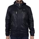 Jaqueta Masculina Dixie Capuz Removível Preta - 160702