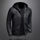 Jaqueta Masculina Forrada Moderna Moda Elegante Com Capuz GG