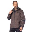 Jaqueta Masculina Gangster Corta Vento Capuz Marrom