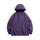 Jaqueta Masculina Impermeável Com Capuz, Corta-Vento, Zíper, Cargo, Preta, Bomber, Para Camping E