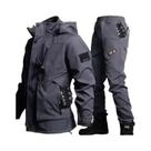 Jaqueta Masculina Impermeável Para Motociclistas 2025 Outono Inverno Veludo Resistente Ao Frio