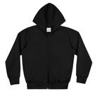 Jaqueta Masculina Infantil Flanelada com Capuz Preto - Elian