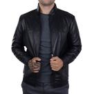 Jaqueta Masculina Jack Couro Preta - 00415 Jaqueta Masculina Jack Couro Preta - 00415
