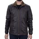 Jaqueta Masculina Jack Couro Slim Matelassê Marrom - 00380 Jaqueta Masculina Jack Couro Slim Matelassê Marrom - 00380
