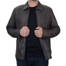 Jaqueta Masculina Jack Slim Couro Estonado Marrom - 00405 Jaqueta Masculina Jack Slim Couro Estonado Marrom - 00405