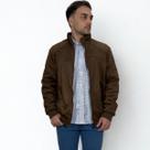 Jaqueta Masculina Marrom Casual De Frio Forrada Inverno
