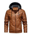 Jaqueta Masculina Moto Moderna Caramelo-G B&B Jaqueta Masculina Moto Moderna Caramelo-G B&B