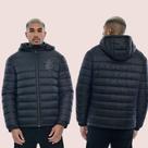 Jaqueta Masculina Puffer Com Capuz Oficial Corinthians